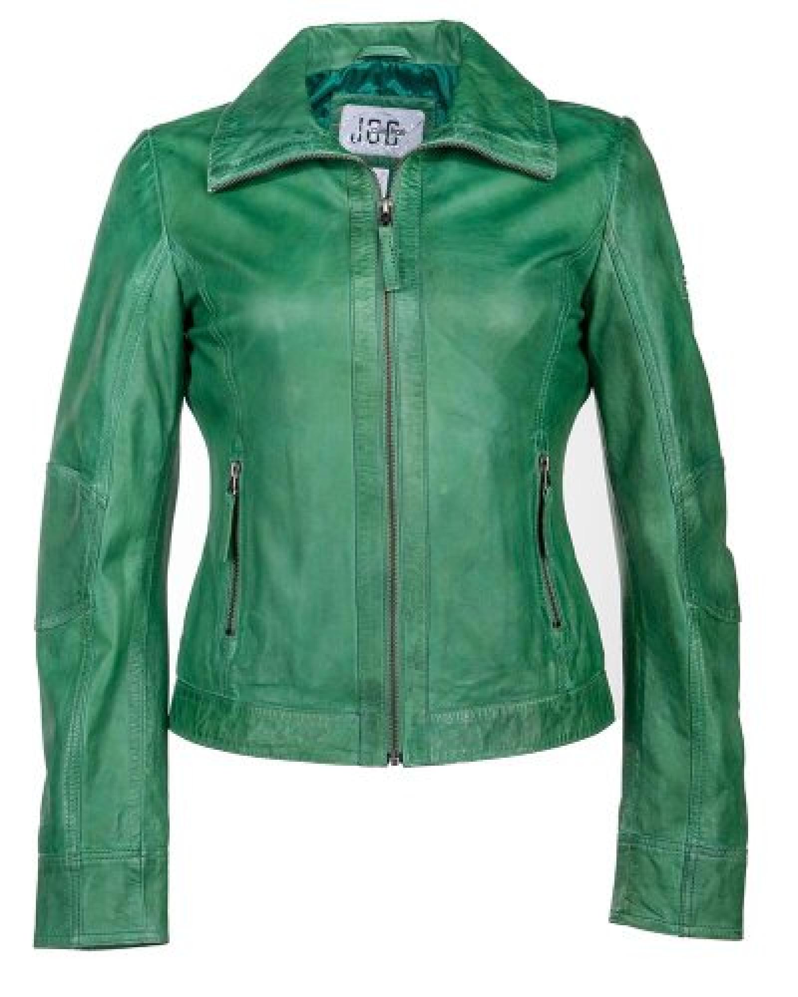 JCC Lederjacke Damen Jace2 (Gr&uuml;n) 