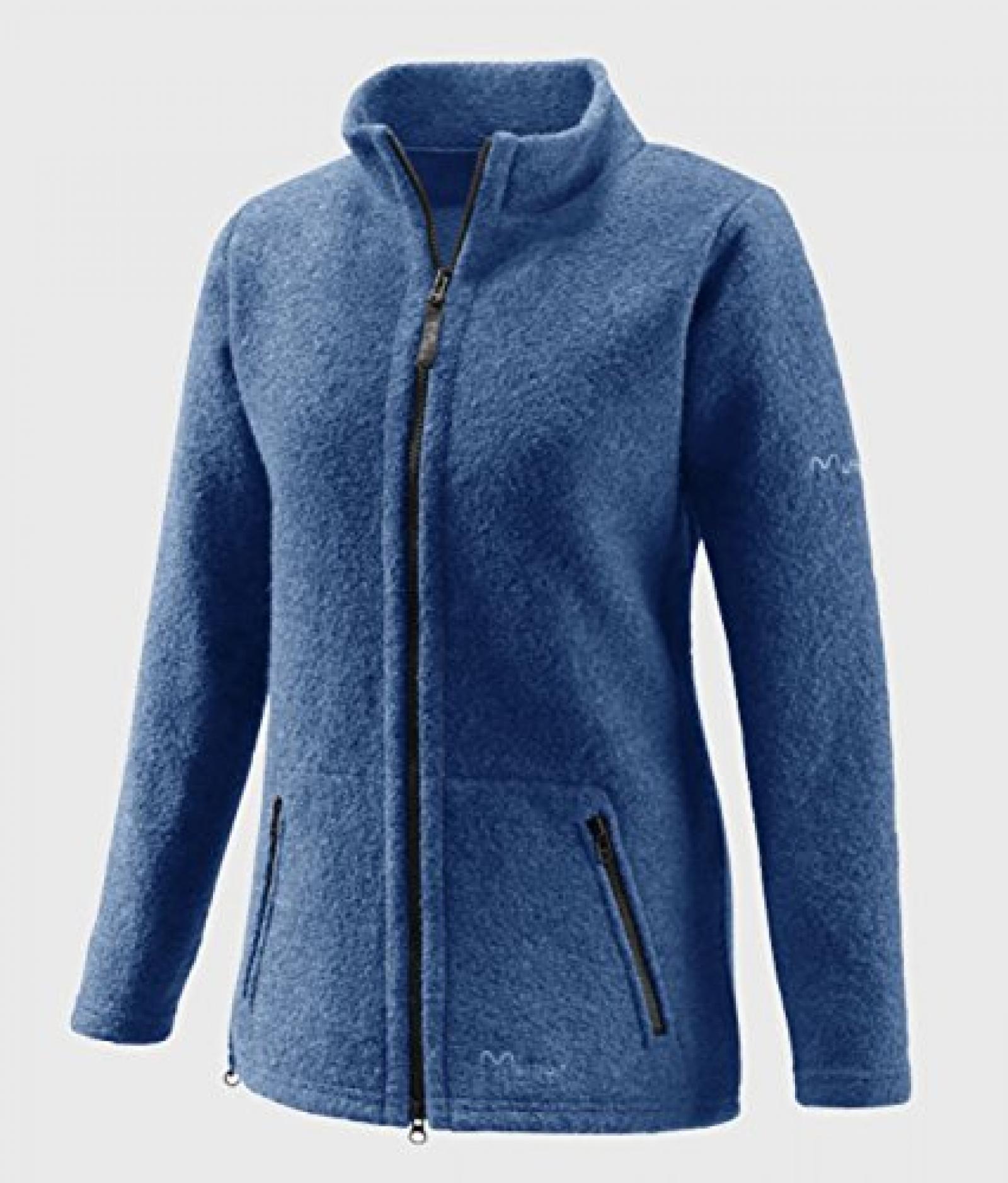 Mufflon Lou, Damen-Wolljacke, ocean - blau Mufflon Lou, Damen-Wolljacke, ocean - blau