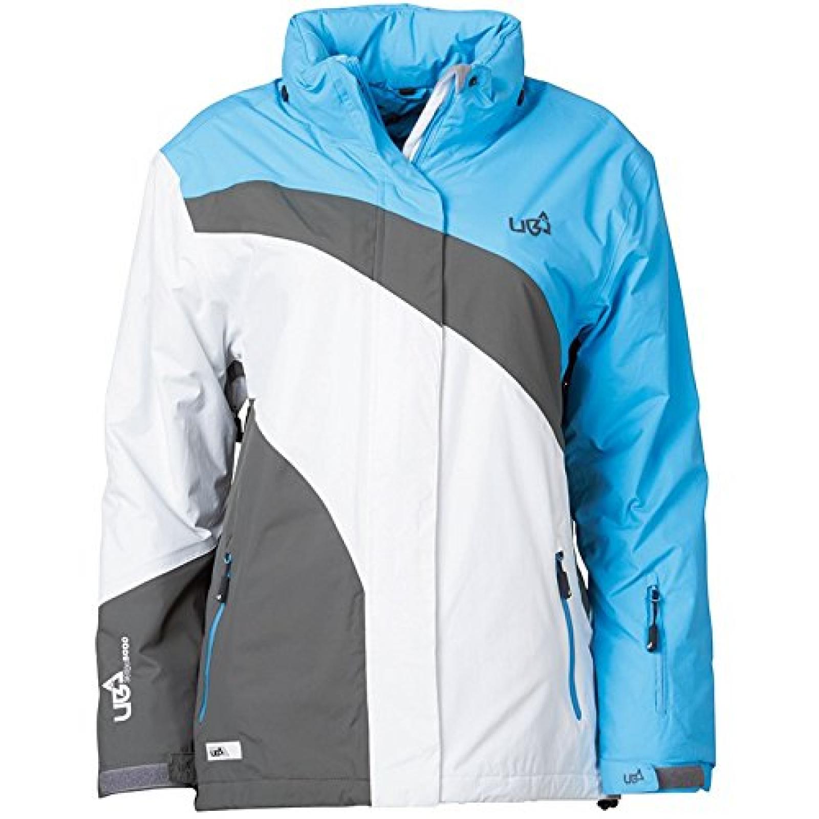 Blau/Grau/Weiß Urban Beach Damen 5000/5000 Tech Jacke Blau/Grau/Weiß 