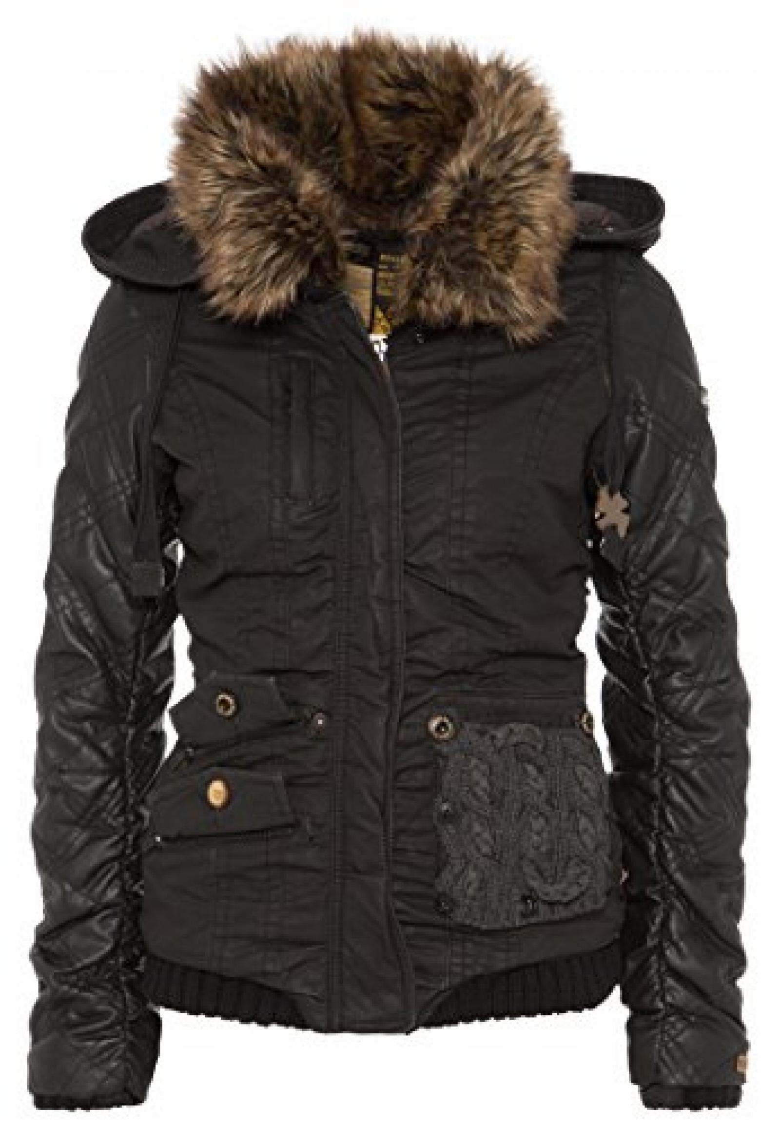 khujo Damen Jacke FELICE MIX WITH GLOVES 1063JK143Gbla khujo Damen Jacke FELICE MIX WITH GLOVES 1063JK143Gbla