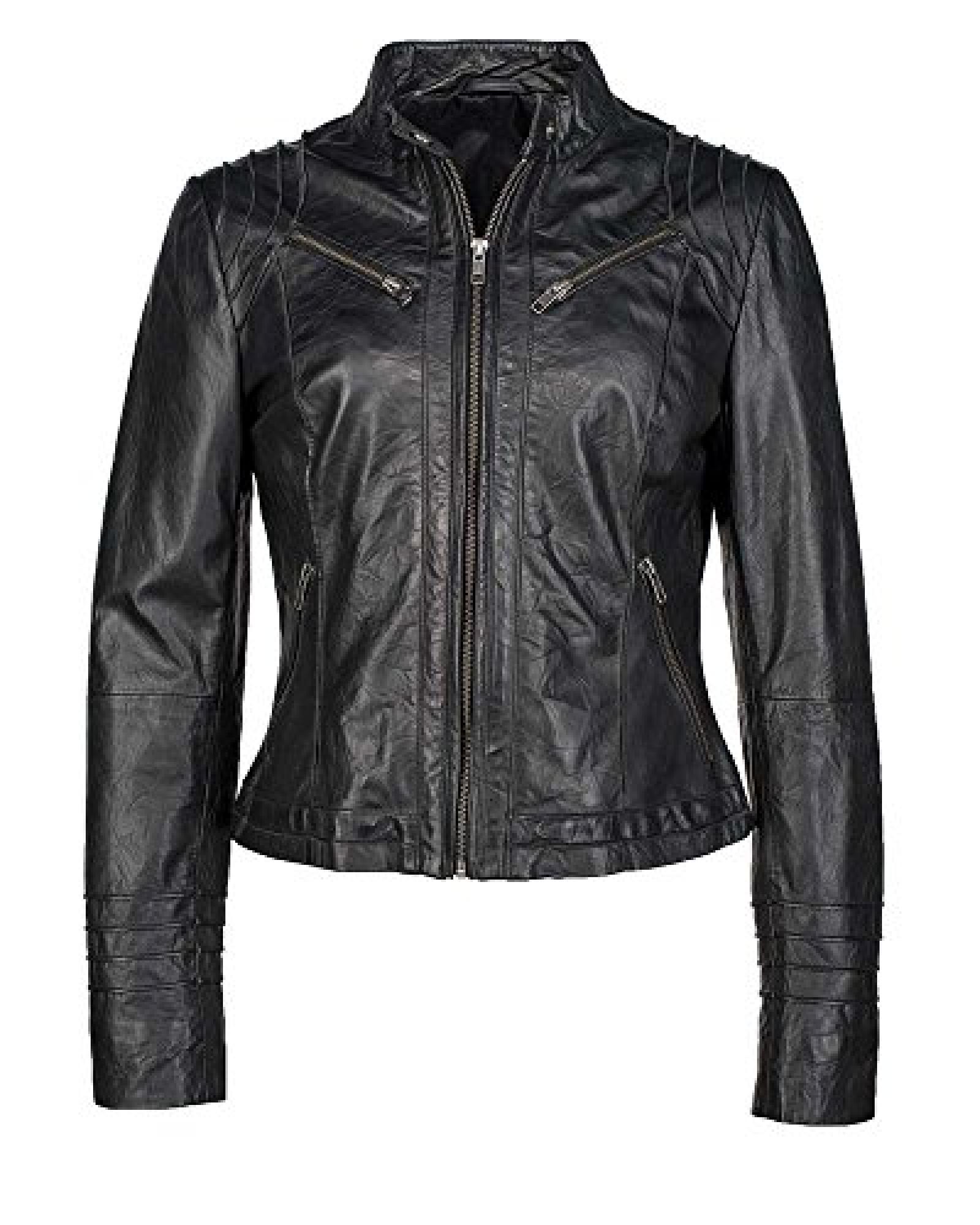 JCC Lederjacke, Damen Coll-14-11 (black) 