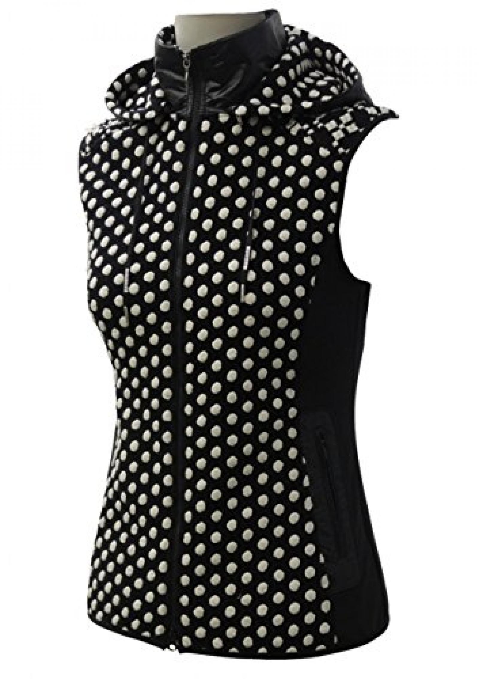 Allsport Damen Patchwork Weste, Farbe: schwarz Allsport Damen Patchwork Weste, Farbe: schwarz