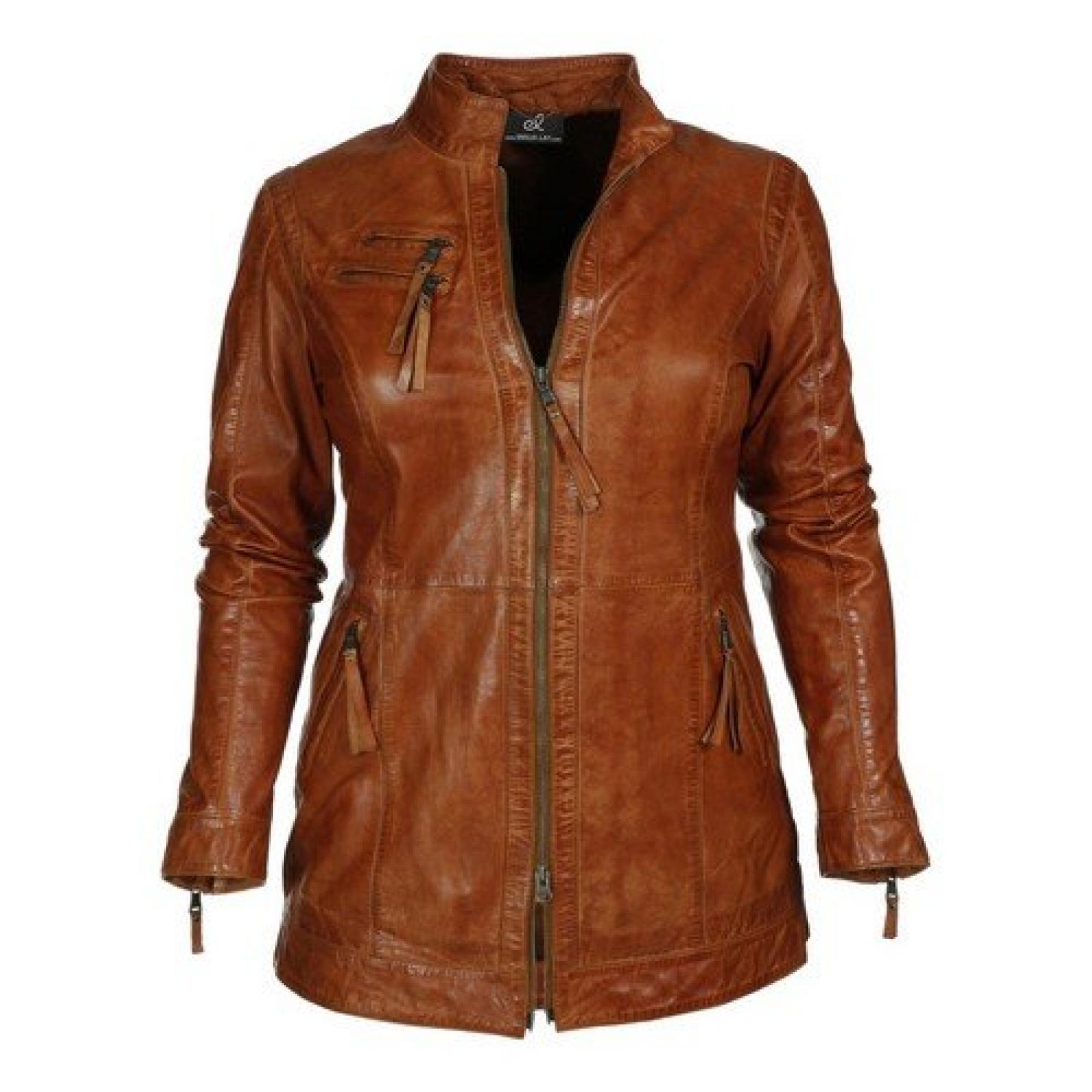 Emilia Lay Lederjacke 722413 Damenmode grosse Gr&ouml;ssen NEU 