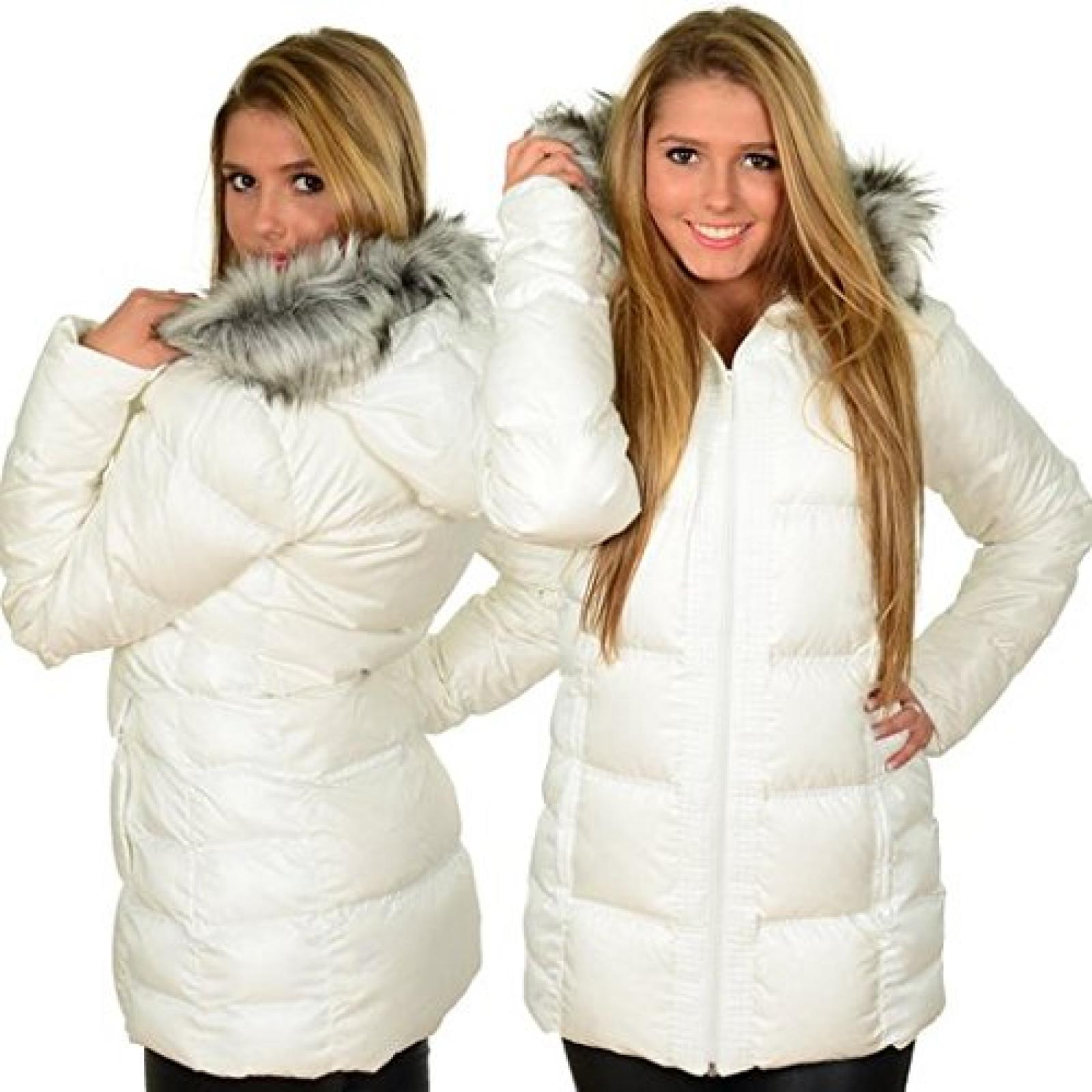 Adidas Fem Down Damen Winterjacke Wei&szlig; 