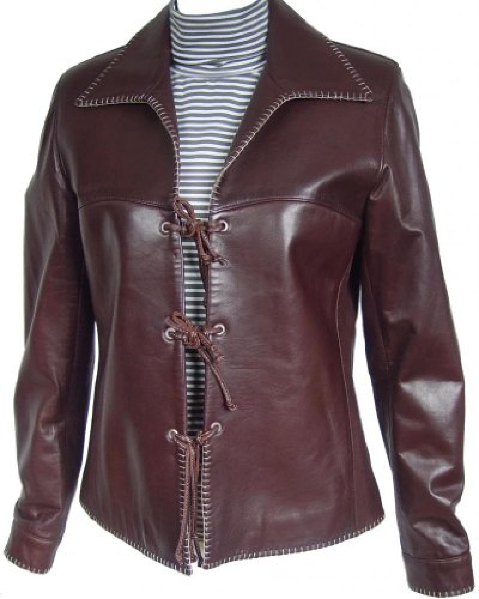 Paccilo FREE tailoring Women 4008 Plus Size Lambskin Real Leather Jacket 