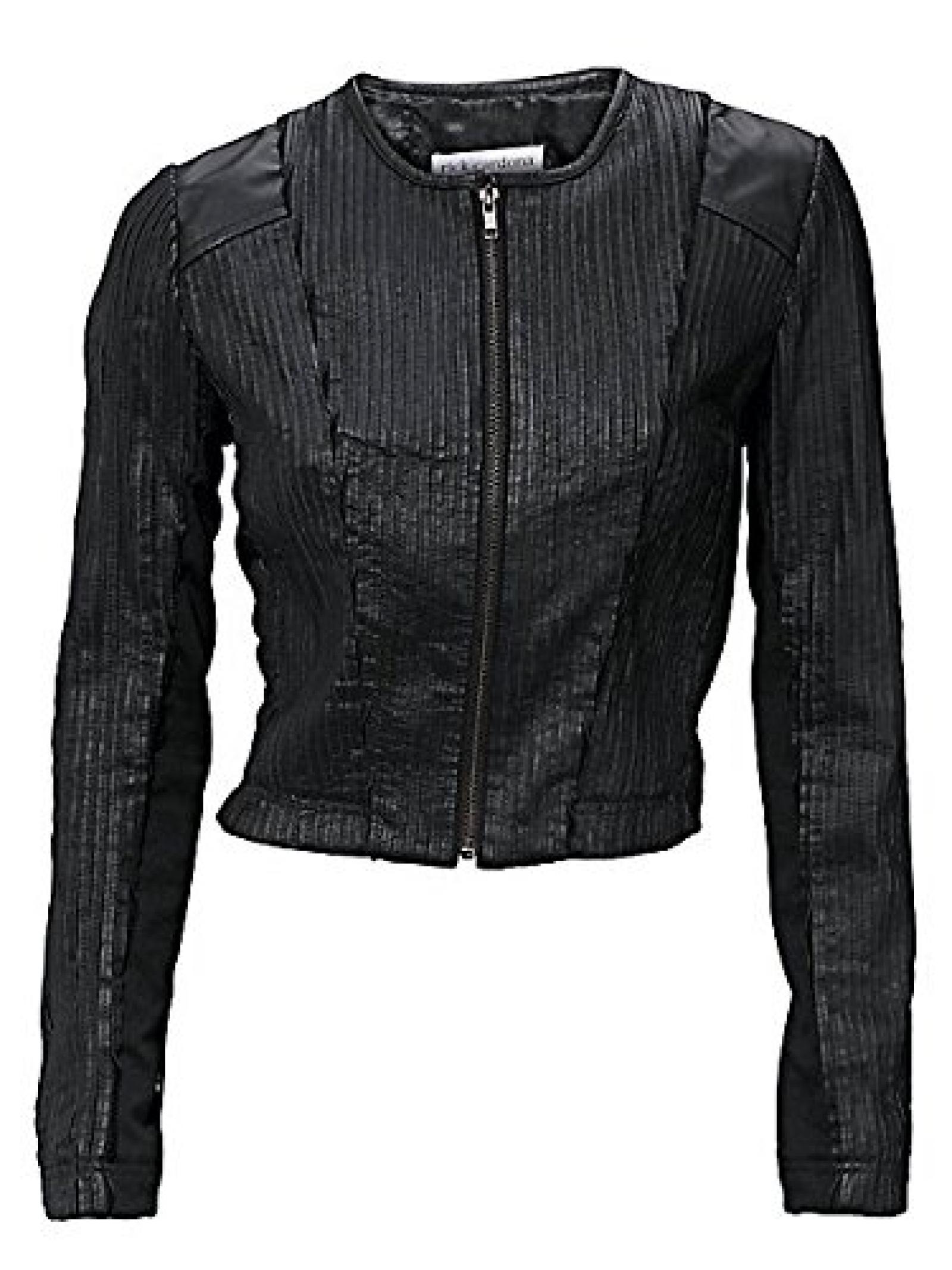 Damen RICK CARDONA Lederjacke in schwarz - Gr&ouml;&szlig;e: 40 