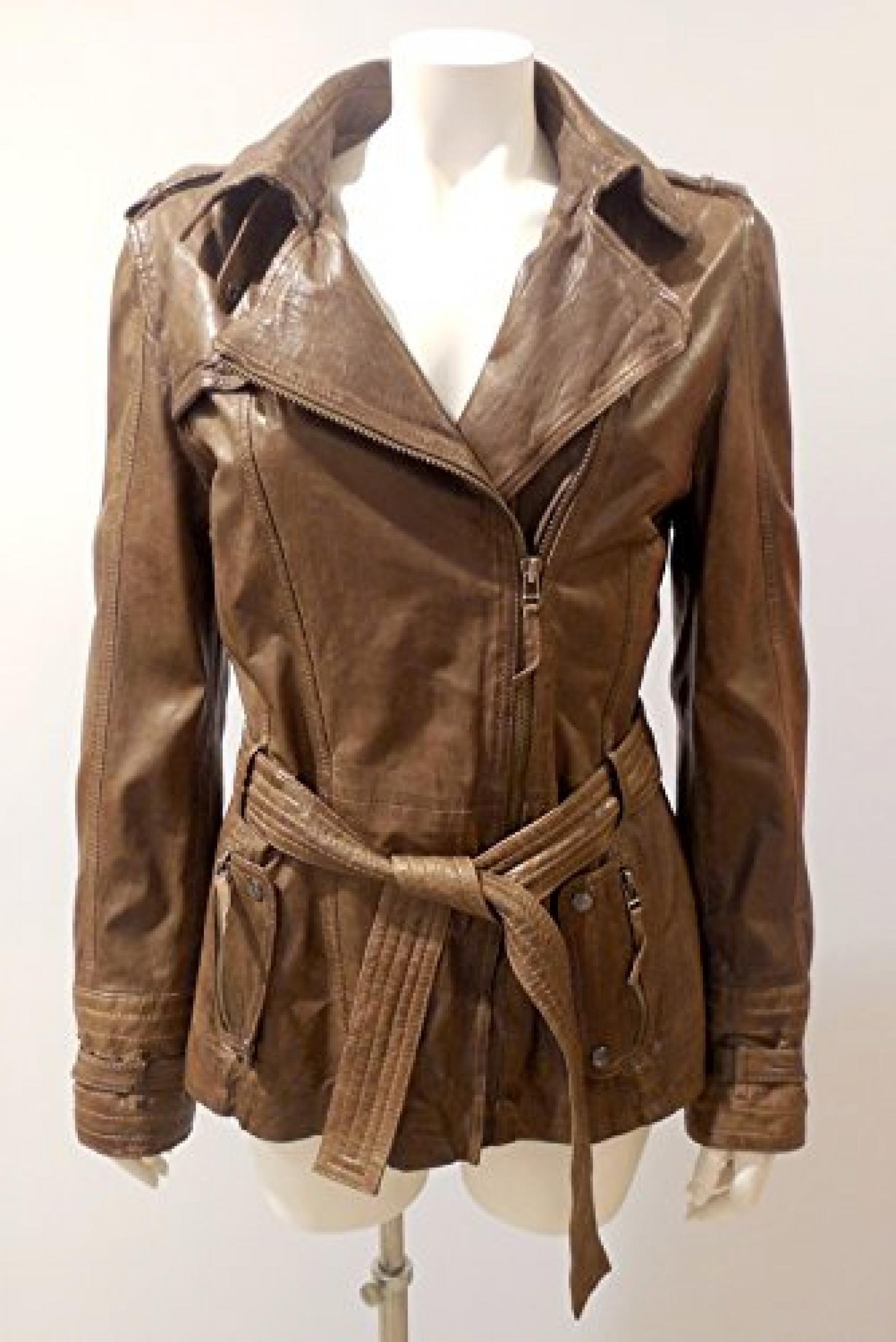 Lederjacke, Jagger Ewans, Napoli, Mokka, XL 