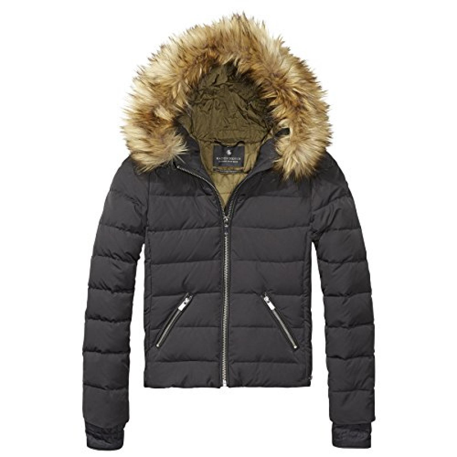 MAISON SCOTCH, Daunenjacke mit Kapuze Black MAISON SCOTCH, Daunenjacke mit Kapuze Black