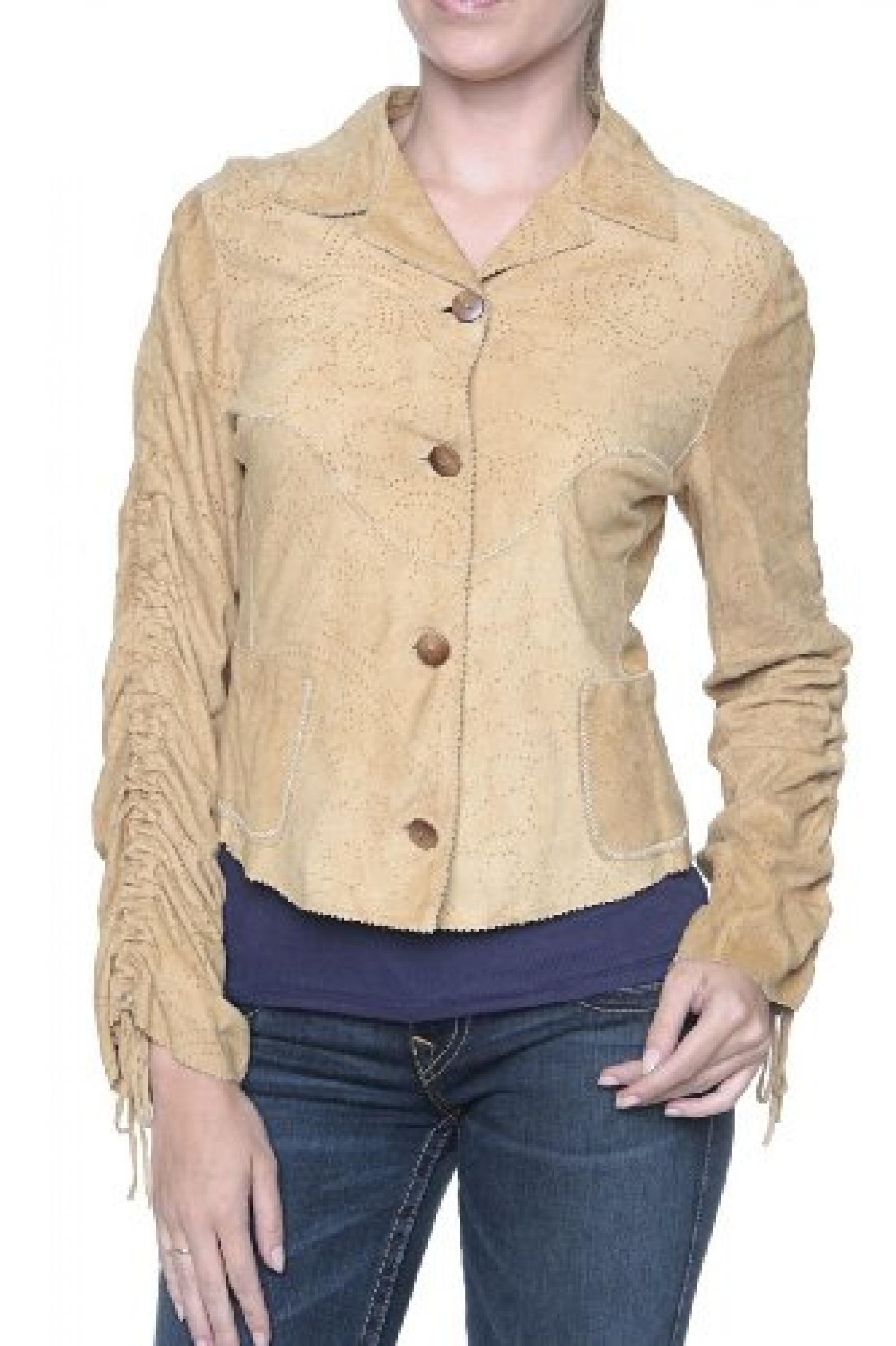 Cristiano di Thiene Lederjacke , Farbe: Hellbraun Cristiano di Thiene Lederjacke , Farbe: Hellbraun