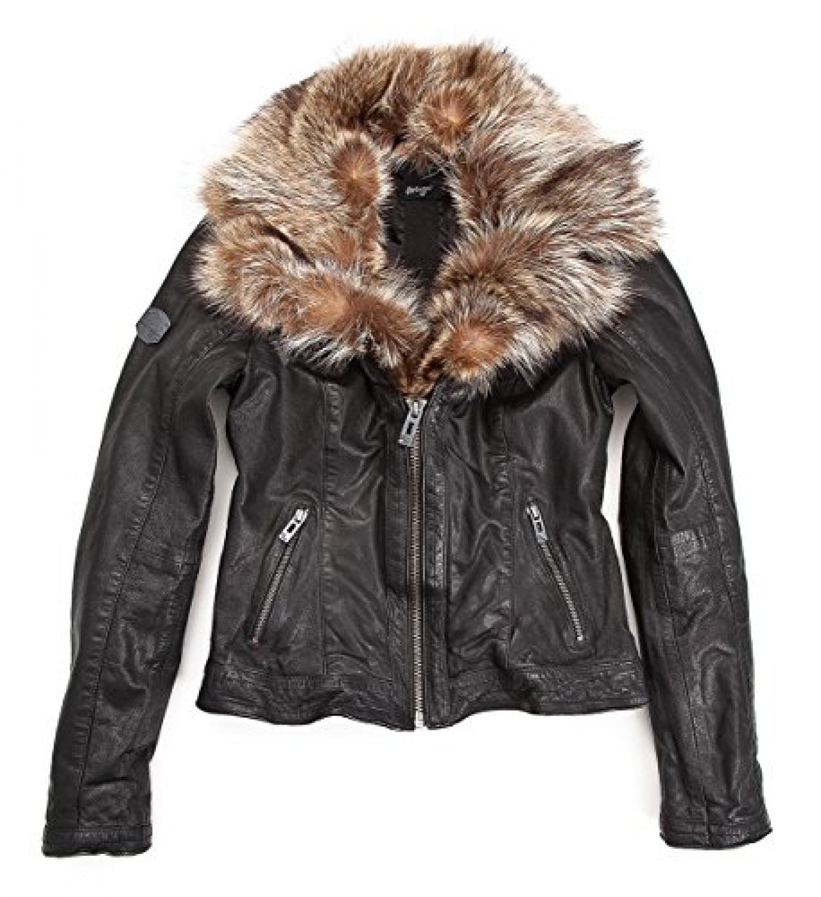 MAZE Lederjacke, Damen Pomezia (black) 