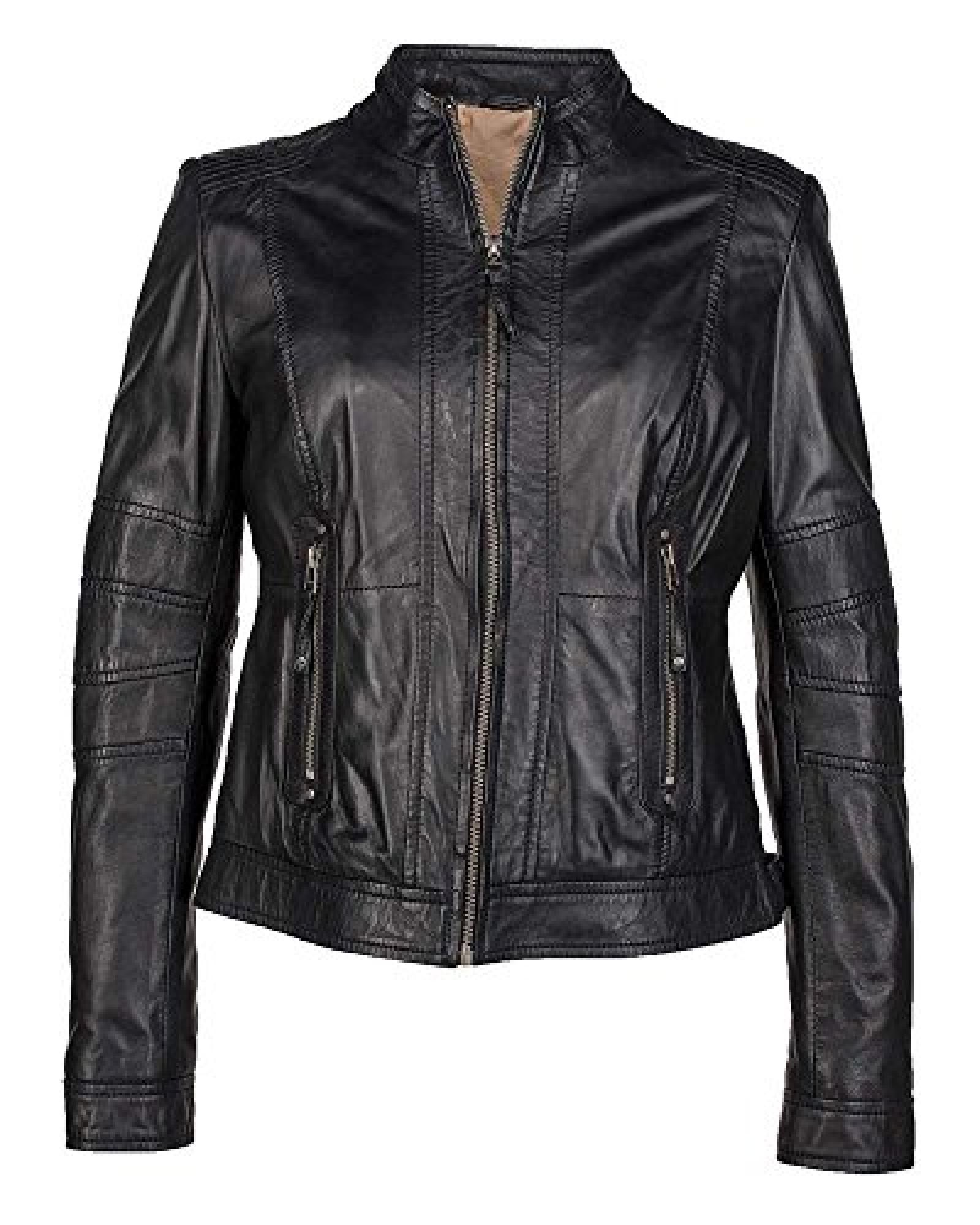 JCC Lederjacke, Damen (black) 