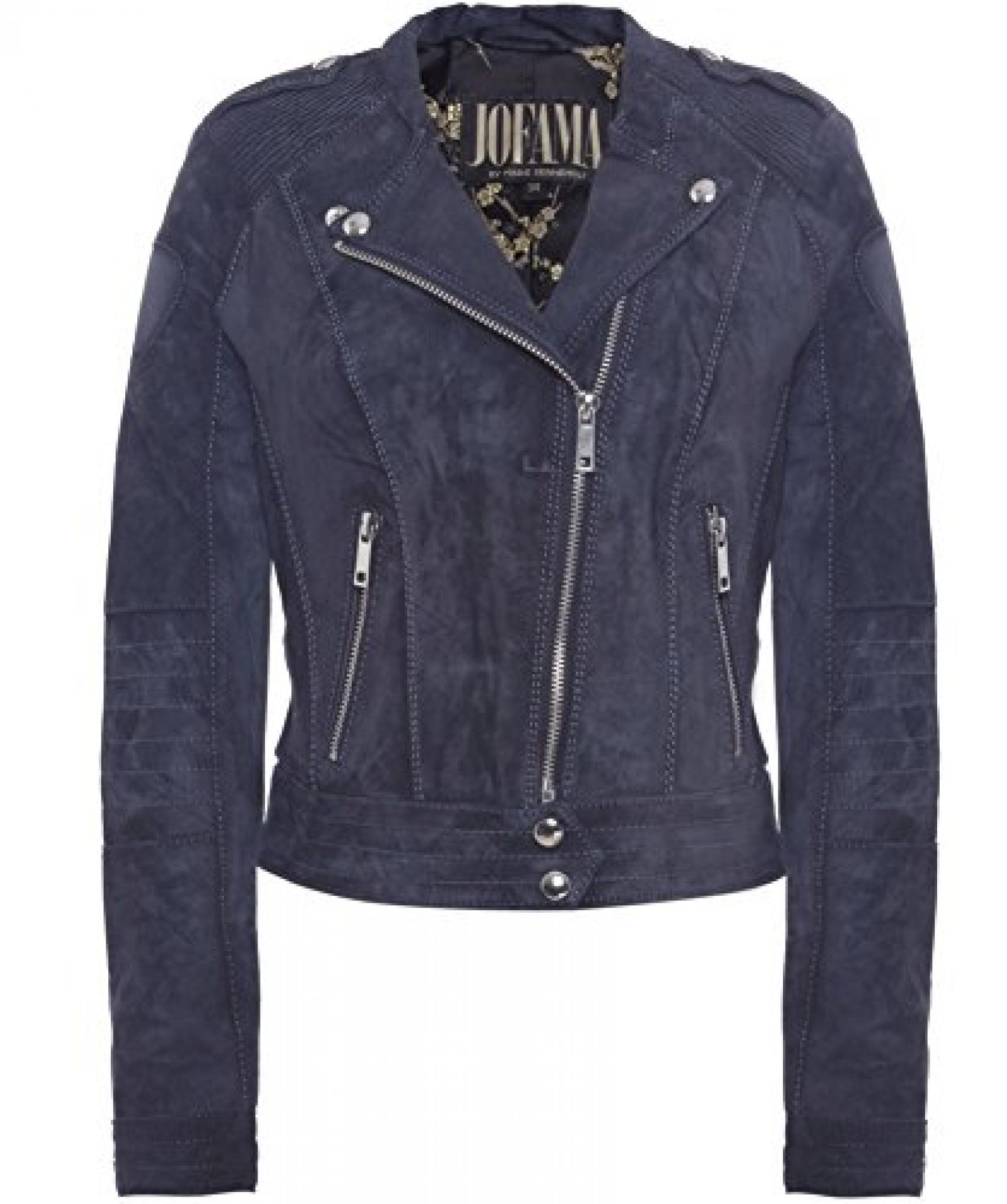 Jofama Marie Biker Jacke aus Wildleder Marine Jofama Marie Biker Jacke aus Wildleder Marine