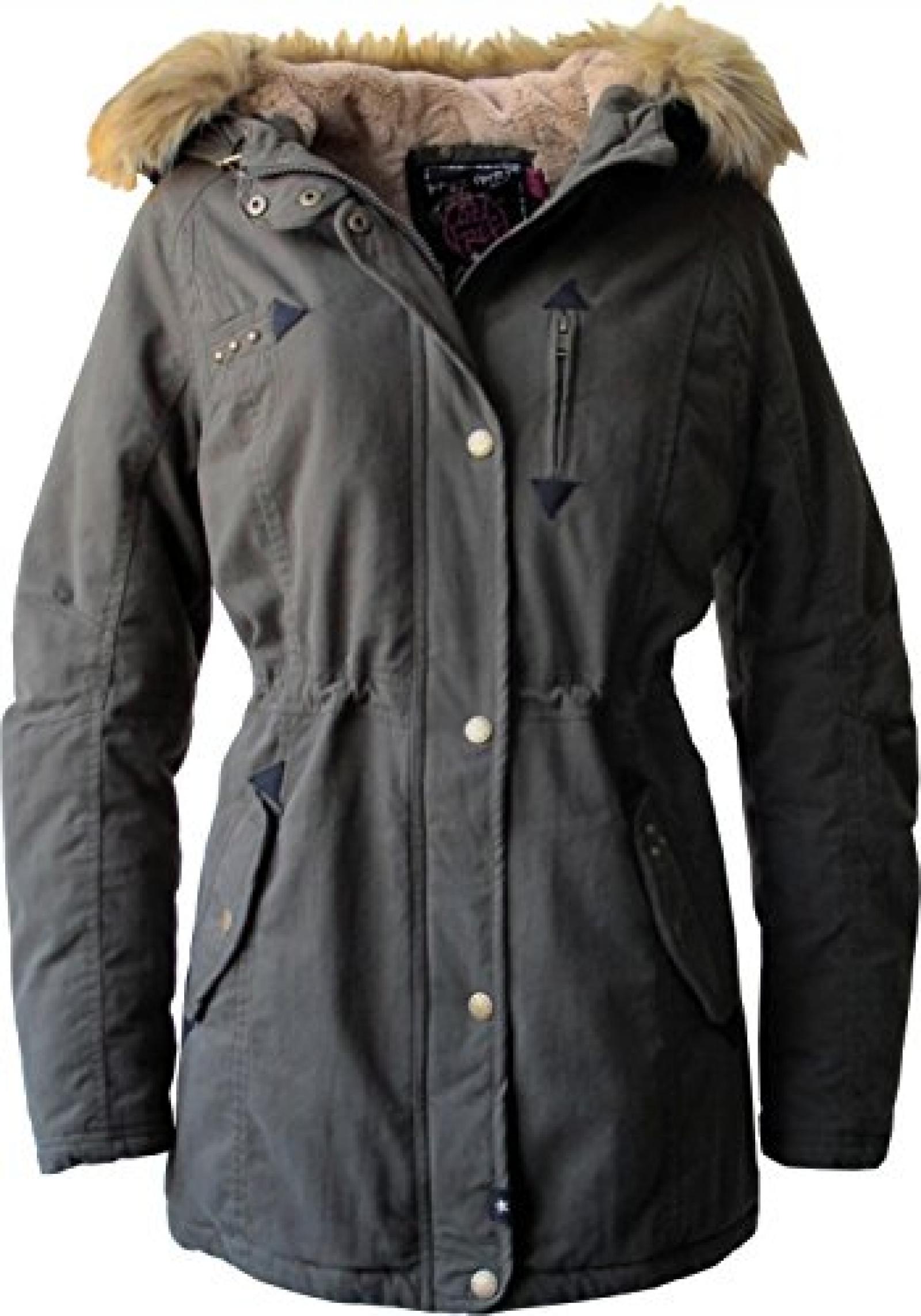 TINI Damen Parka mit R&uuml;ckenartwork 