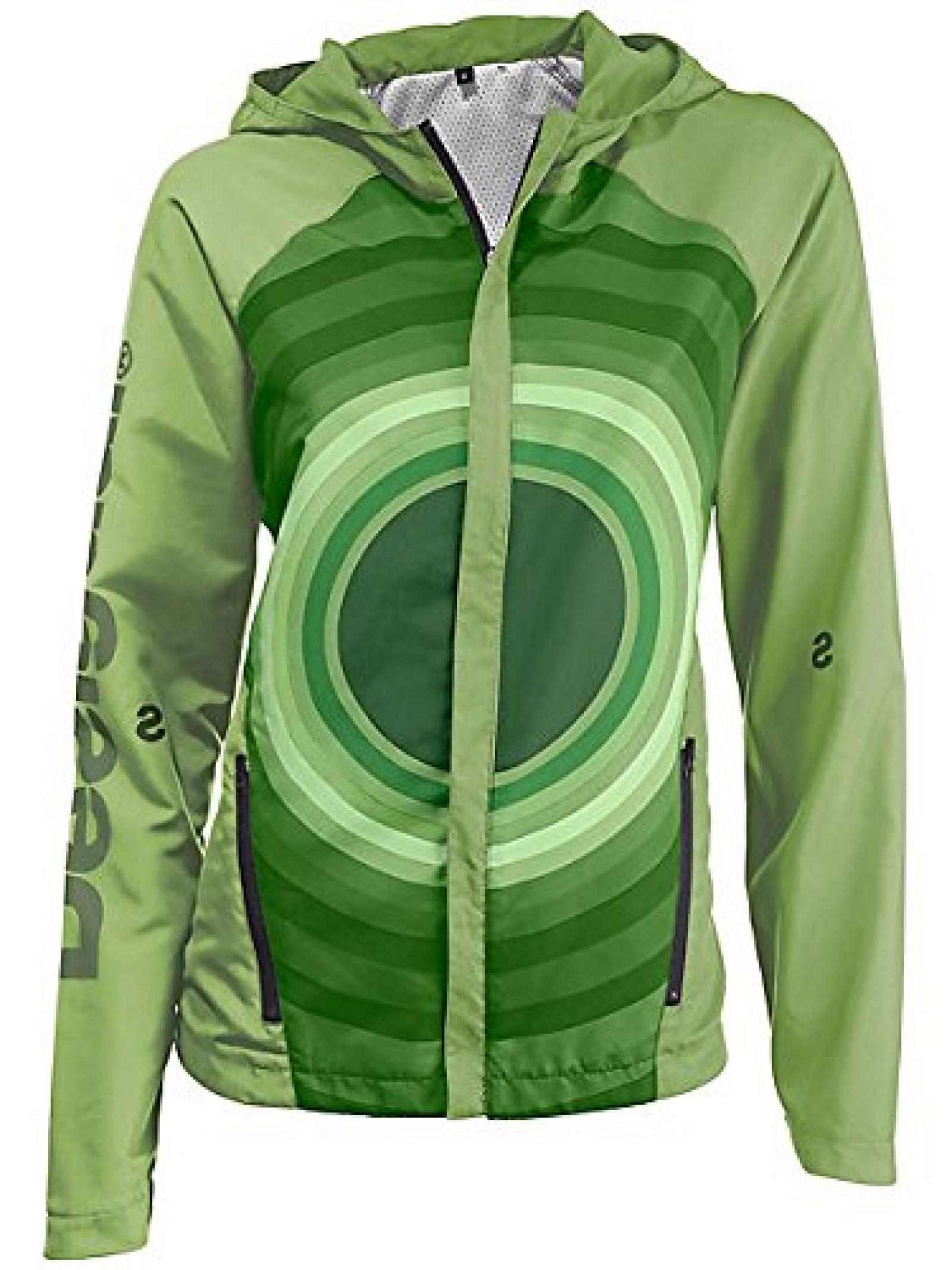 Damen Desigual Sweatjacke in gr&uuml;n - Gr&ouml;&szlig;e: XL 