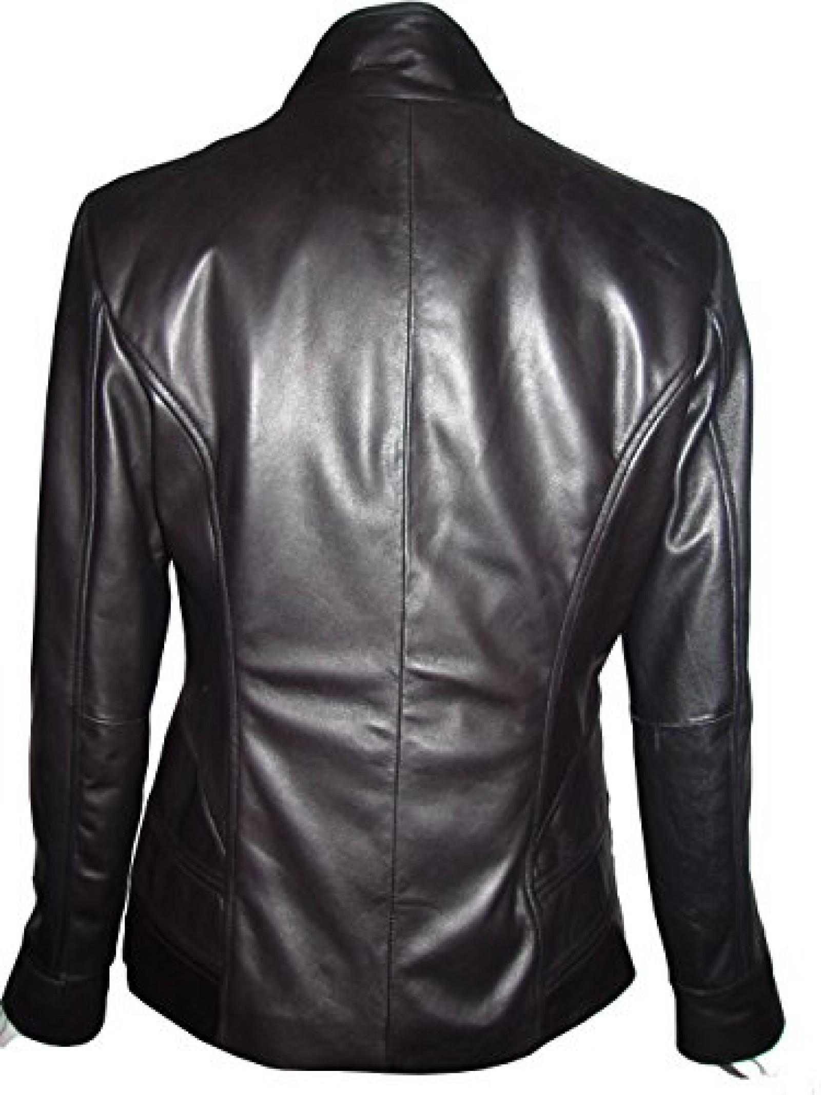 Nettailor Women 4194 Soft Leather Casual Jacket China Collar Flap Chest Pocket Nettailor Women 4194 Soft Leather Casual Jacket China Collar Flap Chest Pocket