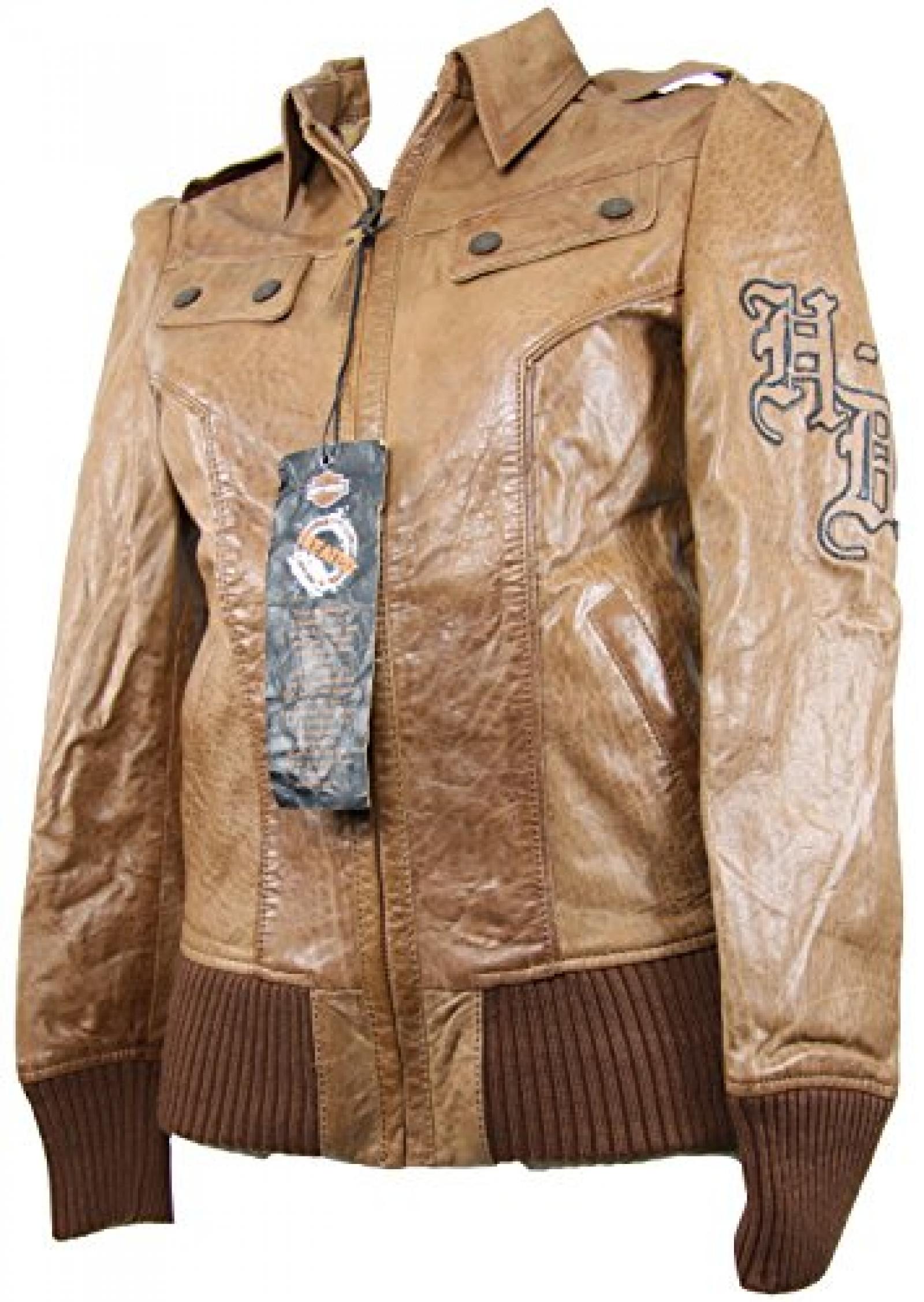 Harley-Davidson Damen Lederjacke - Gr&ouml;&szlig;e S 