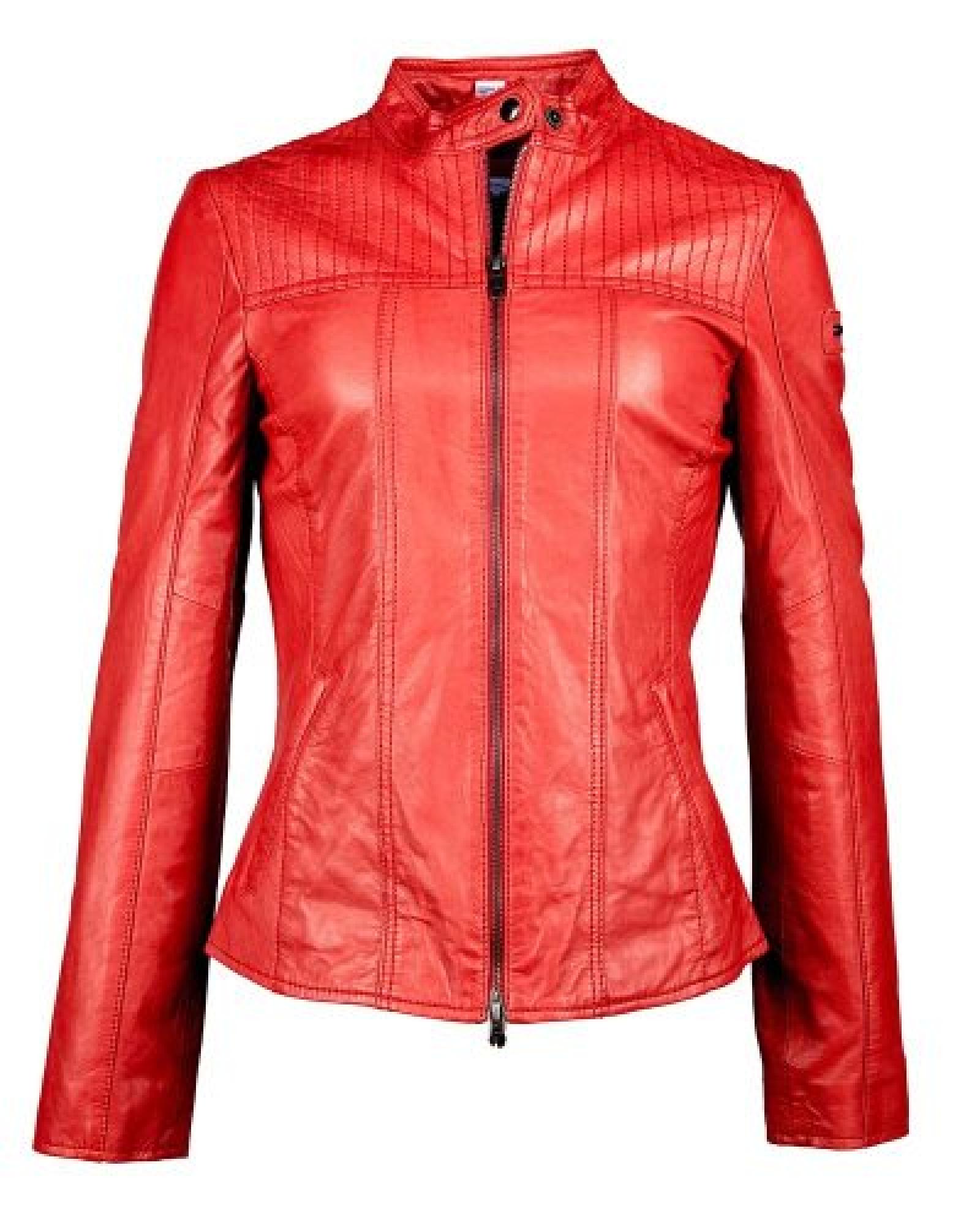 JCC Lederjacke, Damen Alysa (Rot) 