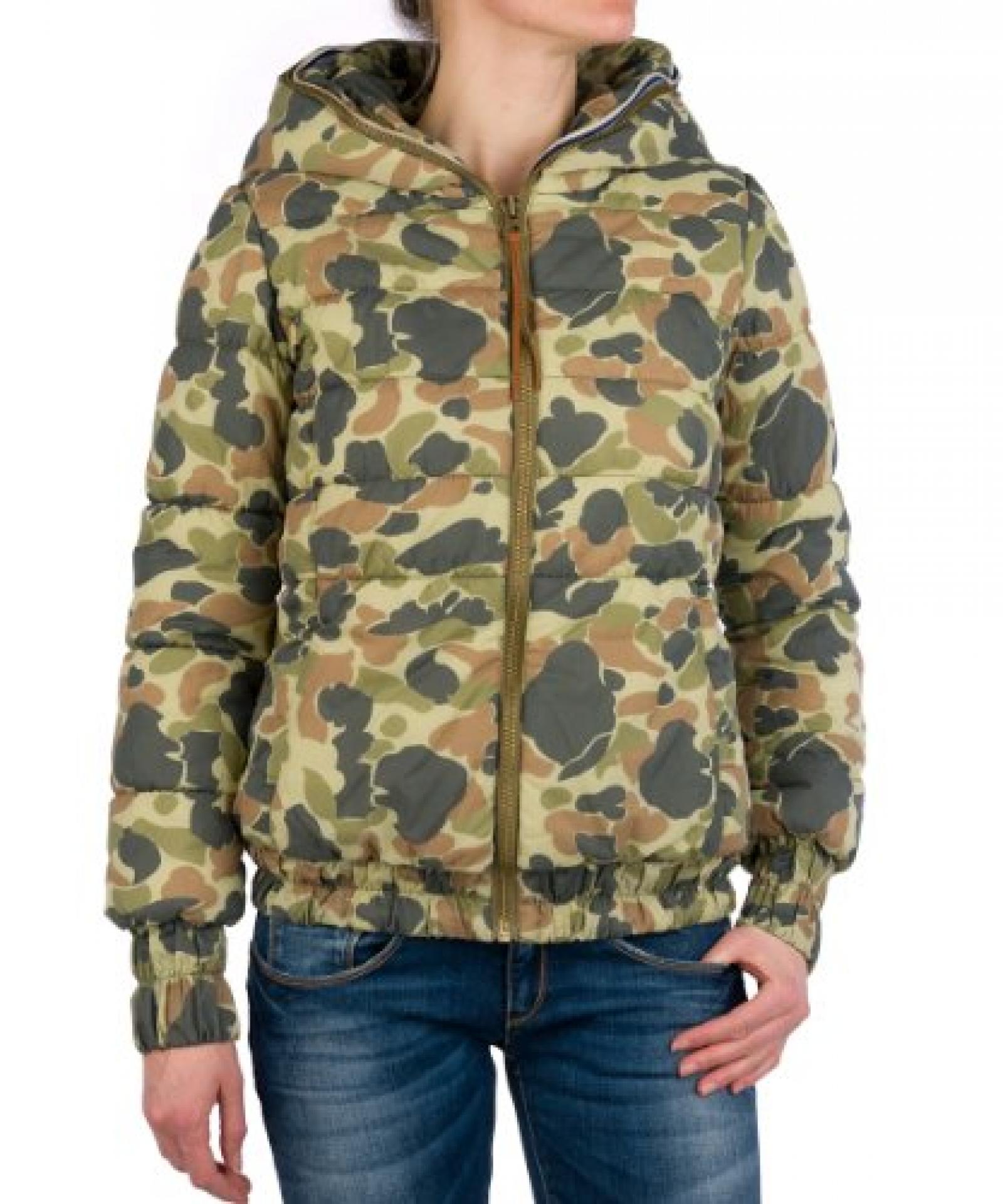 Replay Damen Jacke mit Kapuze W7936A.000.70596 Camouflage Replay Damen Jacke mit Kapuze W7936A.000.70596 Camouflage