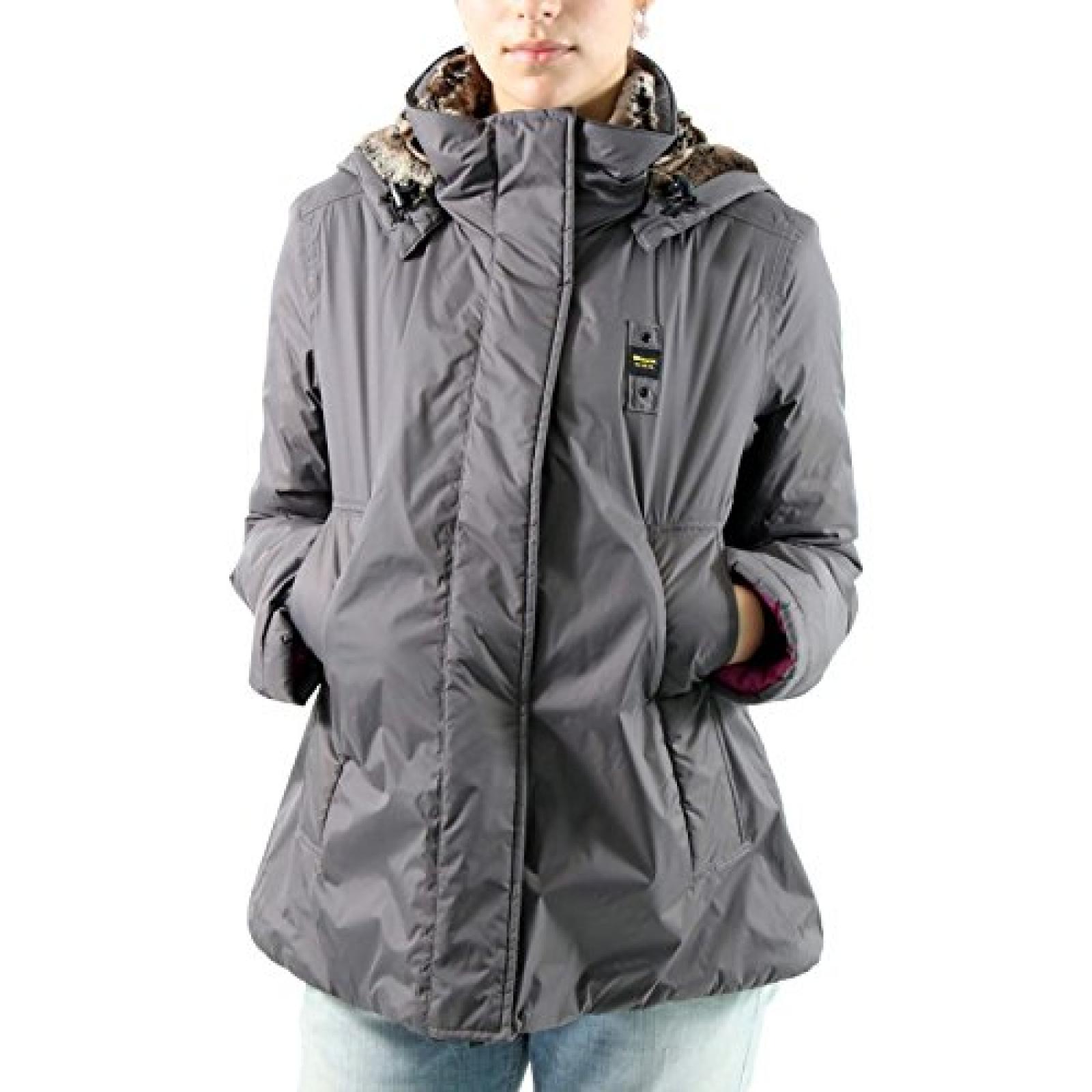 BLAUER Damen Winterjacke CAPOSPALLA INTERNO PELLICCIA BLD0658 Daune in Grau BLAUER Damen Winterjacke CAPOSPALLA INTERNO PELLICCIA BLD0658 Daune in Grau