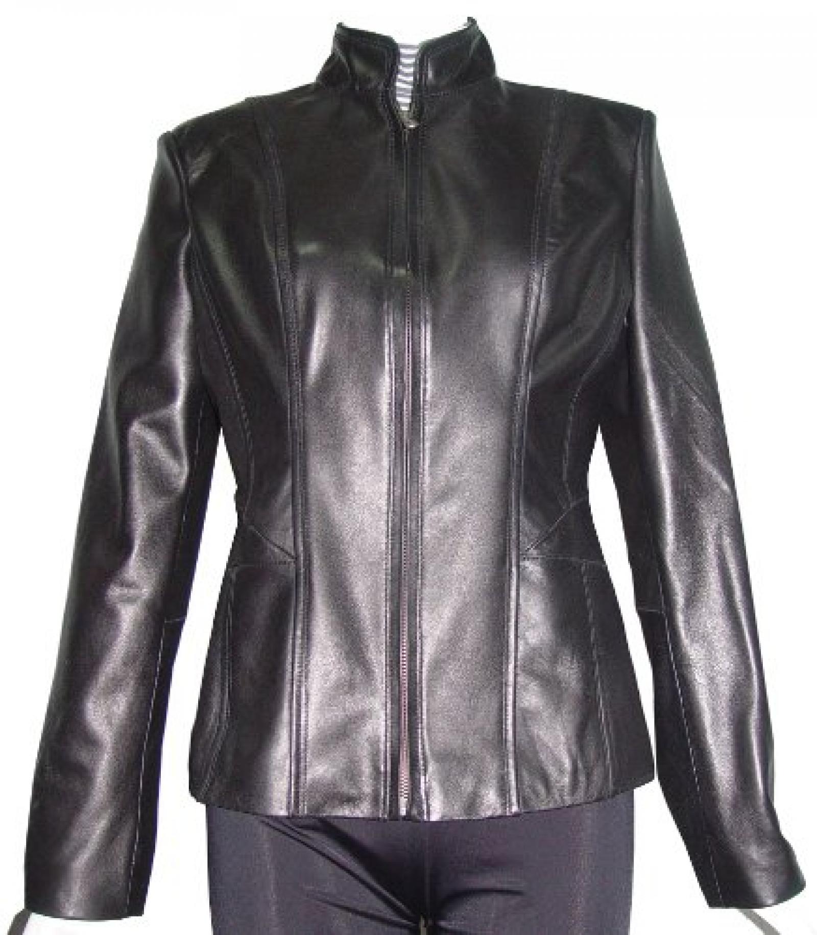 Nettailor Women PETITE SZ 4187 Soft Genuine Leather Simple Easy Biker Jacket 