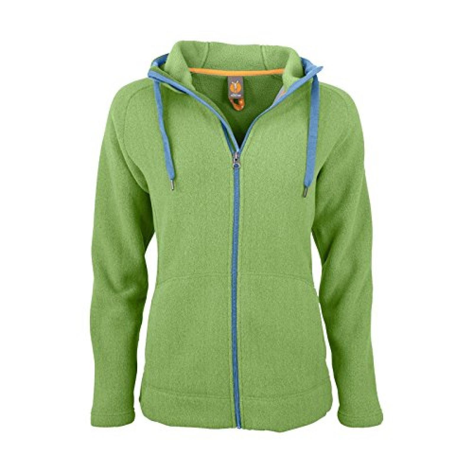 elkline Damen Kapuzenfleece Jacke, siehstma, grass - Gr. 44 elkline Damen Kapuzenfleece Jacke, siehstma, grass - Gr. 44