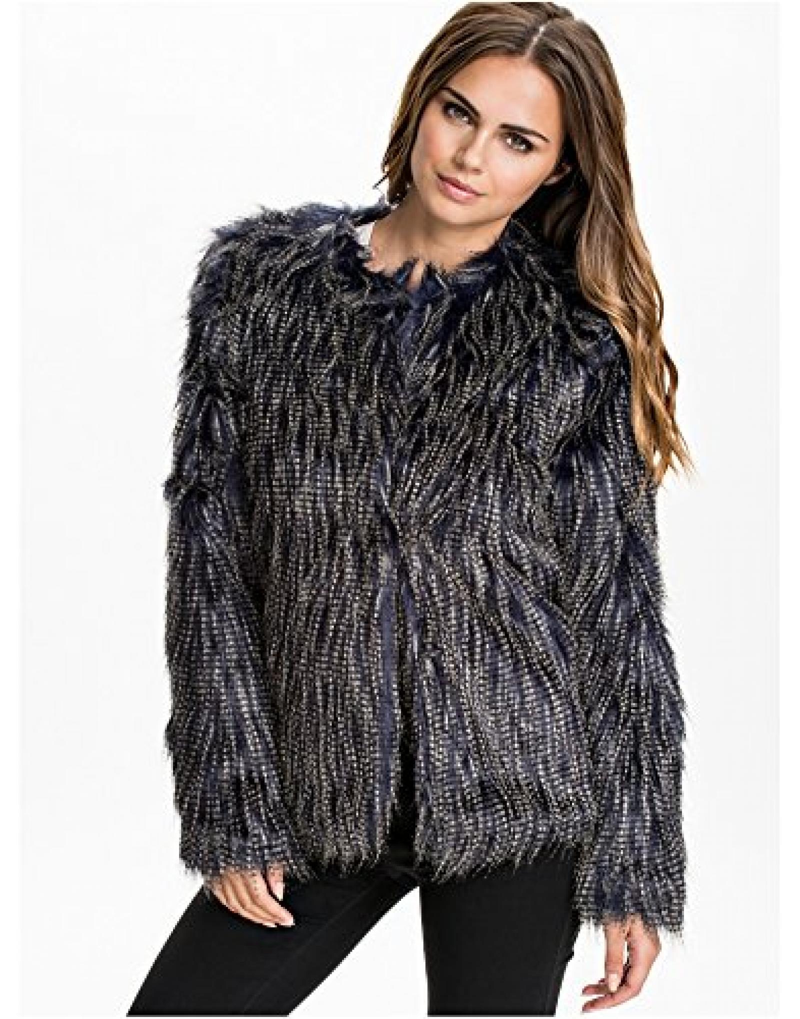 RutAndCircle Damen Libby Fur Jacket RutAndCircle Damen Libby Fur Jacket