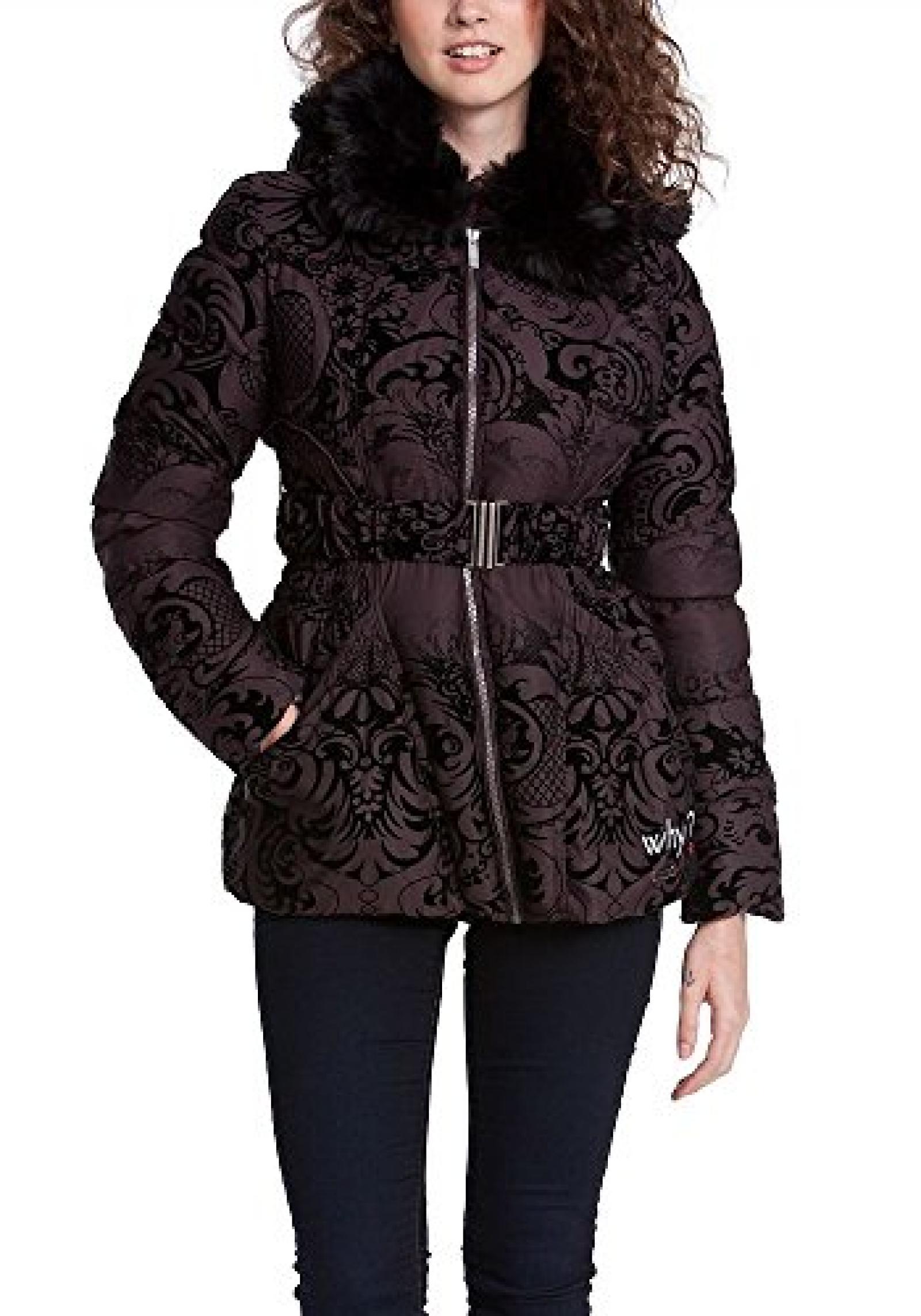 Desigual Damen Winterjacke Mantel gemustert Desigual Damen Winterjacke Mantel gemustert