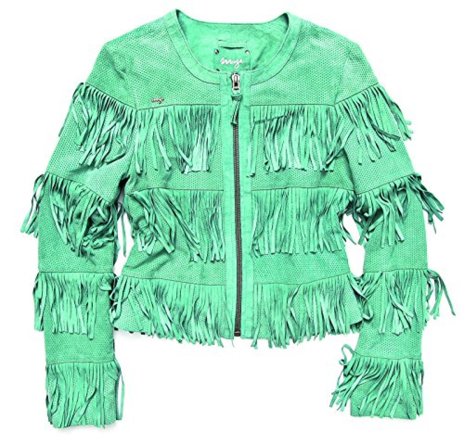 MAZE Lederjacke, Damen Zaria (mint) 